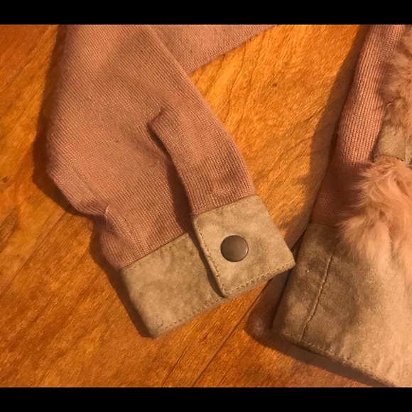 BEBE Fur & Leather Zip Jacket - Picture 8 of 8